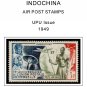 COLOR PRINTED INDOCHINA 1889-1949 STAMP ALBUM PAGES (35 illustrated pages)