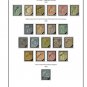 COLOR PRINTED FRENCH GUIANA 1886-1947 STAMP ALBUM PAGES (24 illustrated pages)