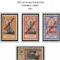 COLOR PRINTED FRENCH INDIA 1892-1954 STAMP ALBUM PAGES (29 illustrated pages)