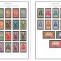 COLOR PRINTED SOMALI COAST 1894-1966 STAMP ALBUM PAGES (40 illustrated pages)