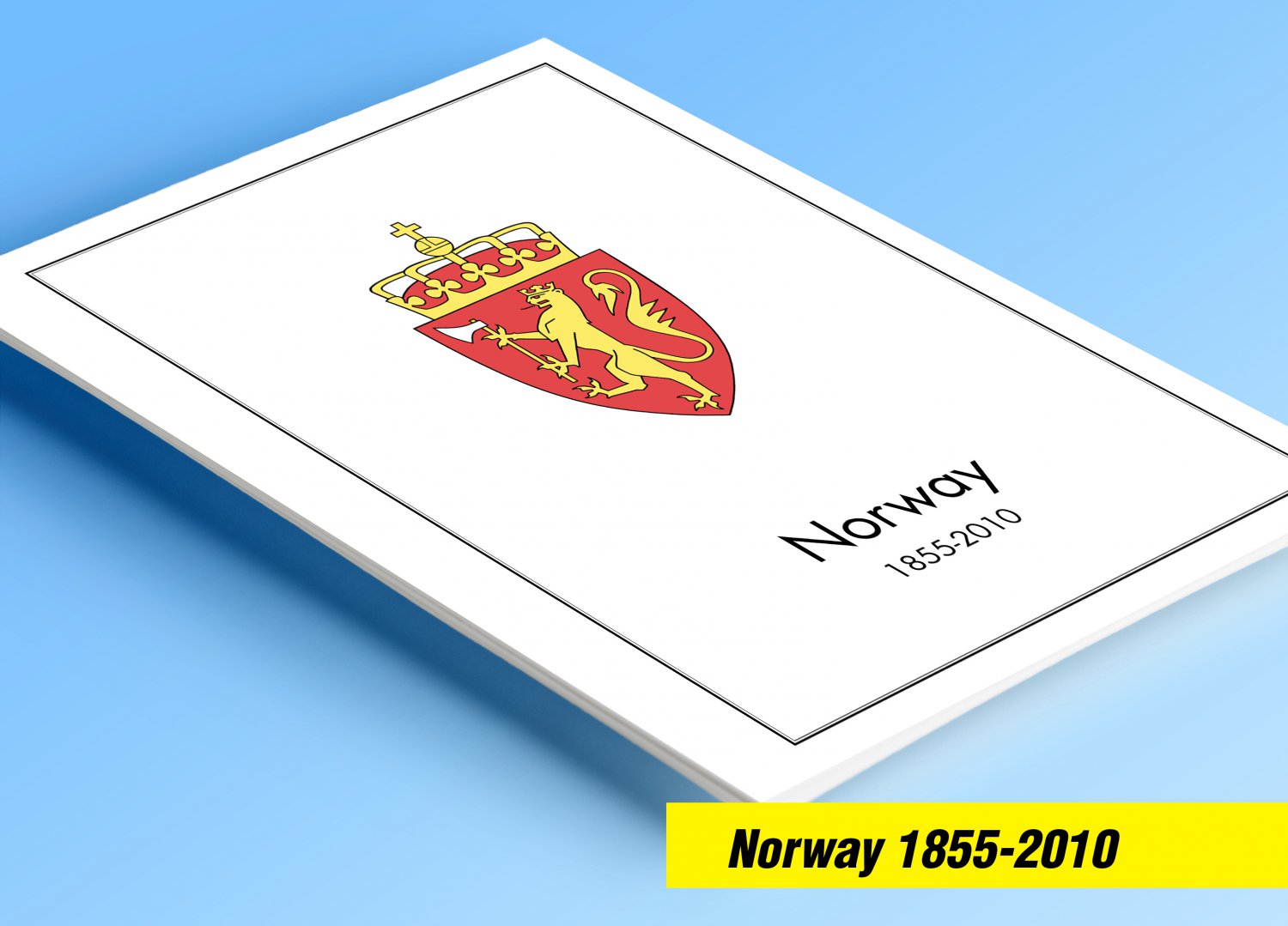 COLOR PRINTED NORWAY 1855-2010 STAMP ALBUM PAGES (183 illustrated pages)
