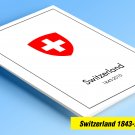 COLOR PRINTED SWITZERLAND 1843-2010 STAMP ALBUM PAGES (214 illustrated pages)