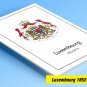 COLOR PRINTED LUXEMBOURG 1852-2010 STAMP ALBUM PAGES (195 illustrated pages)