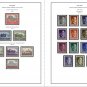 OCCUPIED POLAND 1915-1944 COLOR PRINTED STAMP ALBUM PAGES (15 illustrated pages)