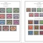 OCCUPIED POLAND 1915-1944 COLOR PRINTED STAMP ALBUM PAGES (15 illustrated pages)
