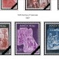 ANDORRA [FRENCH ADMINISTRATION] 1931-2020 COLOR PRINTED STAMP ALBUM PAGES  (100 illustrated pages)