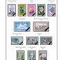 ANDORRA [FRENCH ADMINISTRATION] 1931-2020 COLOR PRINTED STAMP ALBUM PAGES  (100 illustrated pages)
