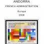 ANDORRA [FRENCH ADMINISTRATION] 1931-2020 COLOR PRINTED STAMP ALBUM PAGES  (100 illustrated pages)