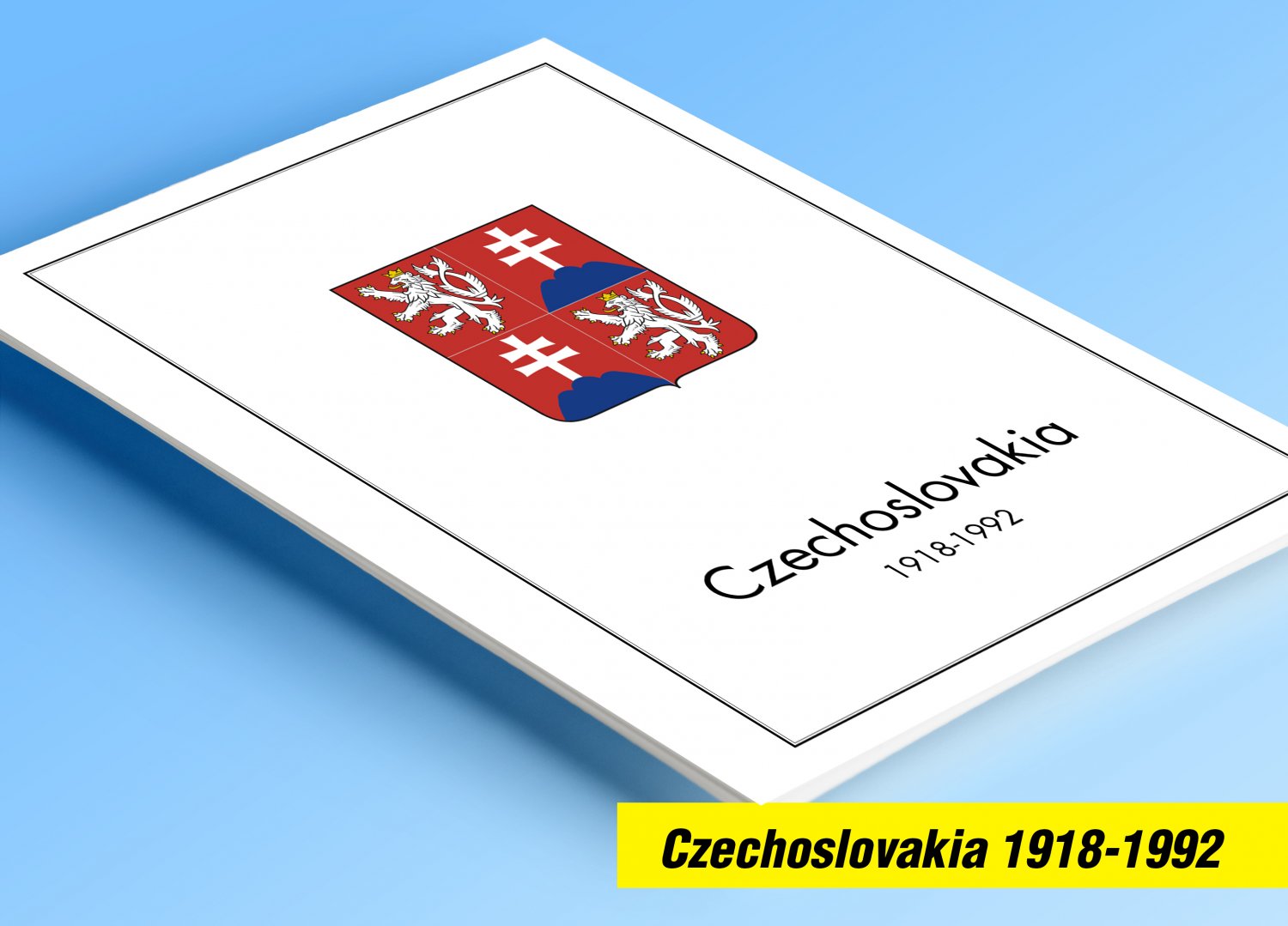 COLOR PRINTED CZECHOSLOVAKIA 1918-1992 STAMP ALBUM PAGES (379 illustrated pages)