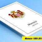 COLOR PRINTED MONACO 1885-2010 STAMP ALBUM  PAGES (346 illustrated pages)
