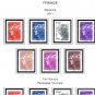 COLOR PRINTED FRANCE 2011-2012 STAMP ALBUM PAGES (62 illustrated pages)