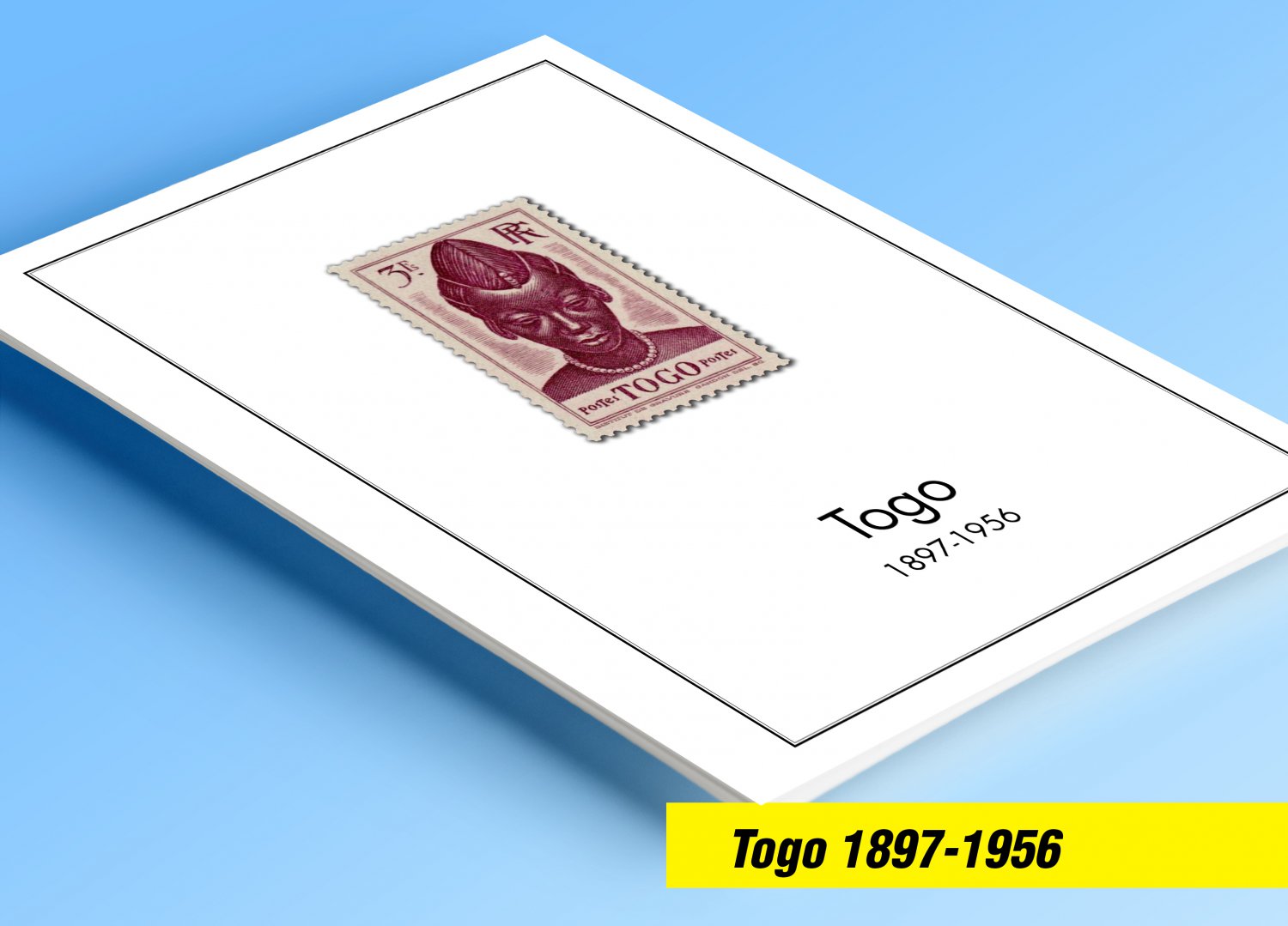 TOGO 1897-1956 COLOR PRINTED STAMP ALBUM PAGES (26 illustrated pages)