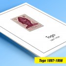 TOGO 1897-1956 COLOR PRINTED STAMP ALBUM PAGES  (26 illustrated pages)