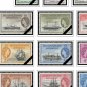 FALKLAND ISLANDS DEPENDENCIES 1944-1985 COLOR PRINTED STAMP ALBUM PAGES (15 illustrated pages)