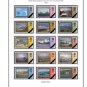 FALKLAND ISLANDS DEPENDENCIES 1944-1985 COLOR PRINTED STAMP ALBUM PAGES (15 illustrated pages)