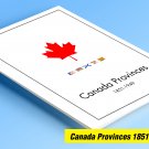 COLOR PRINTED CANADA PROVINCES 1851-1949 STAMP ALBUM PAGES (25 illustrated pages)