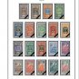 COLOR PRINTED FRENCH OCEANIA 1892-1956 STAMP ALBUM PAGES (24 illustrated pages)