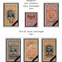 COLOR PRINTED FRENCH OCEANIA 1892-1956 STAMP ALBUM PAGES (24 illustrated pages)