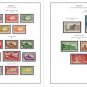 COLOR PRINTED SENEGAL 1887-1944 STAMP ALBUM PAGES (18 illustrated pages)