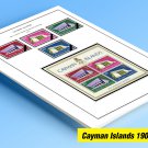 COLOR PRINTED CAYMAN ISLANDS 1900-1999 STAMP ALBUM PAGES (100 illustrated pages)