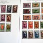 COLOR PRINTED UBANGI-SHARI 1915-1930 STAMP ALBUM PAGES (9 illustrated pages)