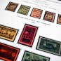 COLOR PRINTED ALAOUITES 1925-1929 STAMP ALBUM PAGES (6 illustrated pages)