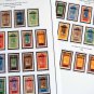 COLOR PRINTED UPPER VOLTA 1920-1931 STAMP ALBUM PAGES (6 illustrated pages)