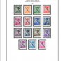 OCCUPIED SERBIA 1941-1943 COLOR PRINTED STAMP ALBUM PAGES (15 illustrated pages)