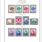 OCCUPIED SERBIA 1941-1943 COLOR PRINTED STAMP ALBUM PAGES (15 illustrated pages)