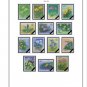 COLOR PRINTED JAPAN 1981-1989 STAMP ALBUM PAGES (53 illustrated pages)