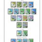 COLOR PRINTED JAPAN 1990-1995 STAMP ALBUM PAGES (39 illustrated pages)