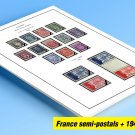 COLOR-PRINTED FRANCE 1941-1999 SEMI-POSTALS + STAMP ALBUM PAGES (87 illustrated pages)