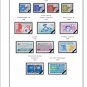 COLOR PRINTED FRANCE 1988-1992 STAMP ALBUM PAGES (22 illustrated pages)
