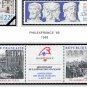 COLOR PRINTED FRANCE 1988-1992 STAMP ALBUM PAGES (22 illustrated pages)