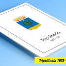 COLOR PRINTED TRIPOLITANIA 1923-1938  STAMP ALBUM PAGES (23 illustrated pages)