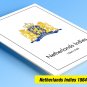 COLOR PRINTED NETHERLANDS INDIES 1864-1949 STAMP ALBUM PAGES (34 illustrated pages)