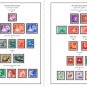 COLOR PRINTED NETHERLANDS INDIES 1864-1949 STAMP ALBUM PAGES (34 illustrated pages)