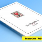 COLOR PRINTED SWITZERLAND [CLASS.] 1843-1942 STAMP ALBUM PAGES (40 ill. pages)