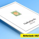 COLOR PRINTED NETHERLANDS [CLASS.] 1852-1947 STAMP ALBUM PAGES (38 illustrated pages)