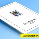COLOR PRINTED LIECHTENSTEIN [CLASS.] 1912-1941 STAMP ALBUM PAGES (23 illustrated pages)