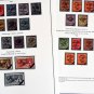 COLOR PRINTED IRELAND [CLASS.] 1922-1970 STAMP ALBUM PAGES (13 illustrated pages)