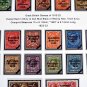 COLOR PRINTED IRELAND [CLASS.] 1922-1970 STAMP ALBUM PAGES (13 illustrated pages)