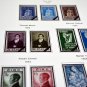 COLOR PRINTED IRELAND [CLASS.] 1922-1970 STAMP ALBUM PAGES (13 illustrated pages)