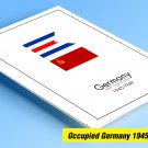 COLOR PRINTED OCCUPIED GERMANY 1945-1949 STAMP ALBUM PAGES (50 illustr. pages)