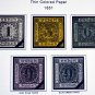 COLOR PRINTED GERMANY STATES 1849-1923 STAMP ALBUM PAGES (66 illustrated pages)