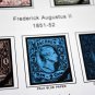 COLOR PRINTED GERMANY STATES 1849-1923 STAMP ALBUM PAGES (66 illustrated pages)