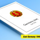 COLOR PRINTED EAST GERMANY 1949-1990 STAMP ALBUM PAGES (334 illustrated pages)