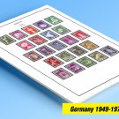 COLOR PRINTED GERMANY 1949-1975 STAMP ALBUM PAGES (44 illustrated pages)