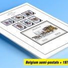 COLOR PRINTED BELGIUM SEMI-POSTALS 1976-1999 STAMP ALBUM PAGES (39 illustrated pages)