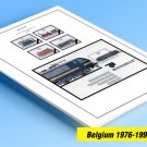 COLOR PRINTED BELGIUM 1976-1995 STAMP ALBUM PAGES (68 illustrated pages)